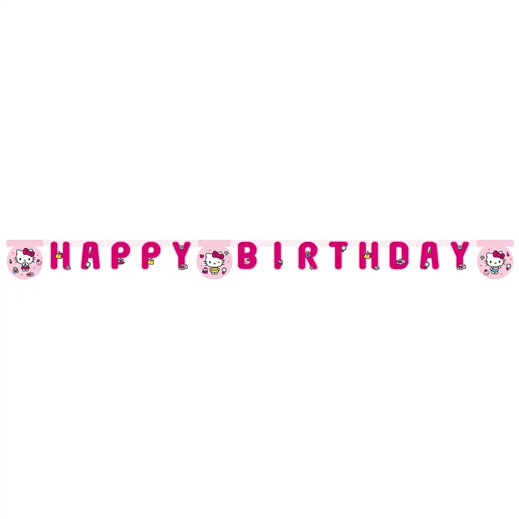 Hello Kitty Geburtstags-„Happy Birthday“-Partybanner
