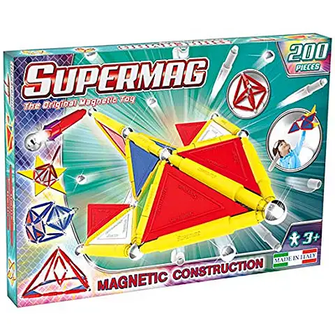 Supermag: Tags Primary 200-teiliges magnetisches Bauset mit Paneelen