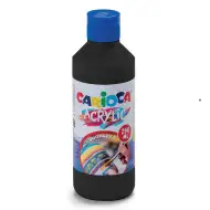 Acrylfarbe 250ml in Schwarz - Carioca