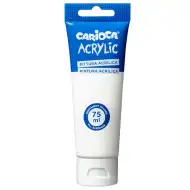 Acrylfarbe 75ml in Weiß - Carioca