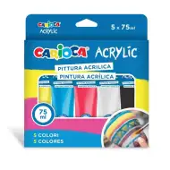 Acrylfarben-Set 5x75ml - Carioca