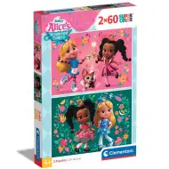 Alice im Wunderland 2x60 Teile Supercolor Puzzle - Clementoni