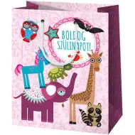 Alles Gute zum Geburtstag! Geschenkbeutel mit Tiermuster, gigantische Größe 40x56x20cm