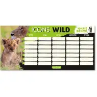 Ars Una: Bence Máté Icons of the Wild – Löwen, einseitiger, zweiseitiger Stundenplan