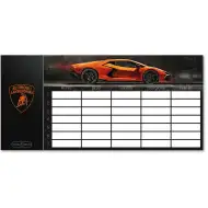 Ars Una: Lamborghini Aventador einseitiger, beidseitig bedruckter Stundenplan