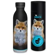 Ars Una: Máté Bence - Doppelwandige Metallflasche mit Fuchs-Motiv in Geschenkbox 600ml