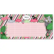 Ars Una: Think Pink Katzen-Stundenplan, ein Blatt, beidseitig bedruckt