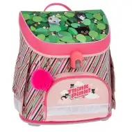 Ars Una: Think Pink kompakter, ergonomischer Schulranzen mit Magnetverschluss, Rucksack 33x41x24cm