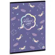 Ars Una: Wonderland Unicorn liniertes Heft A/5 40 Seiten