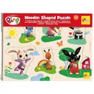 Bing und Freunde 6-teiliges Holz-Formenpuzzle – Lisciani