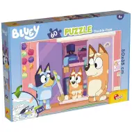 Bluey 2-in-1 60-teiliges Puzzle und Malset 50x35cm - Lisciani