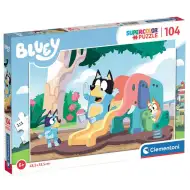 Bluey Hund rutscht 104-teiliges Supercolor Puzzle - Clementoni