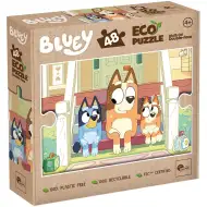 Bluey Hunde auf der Treppe 2-in-1 48-tlg. Eco Mini Puzzle und Malvorlage 35x25cm – Lisciani