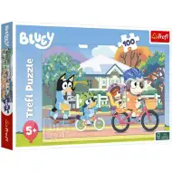 Bluey fährt Fahrrad 100-teiliges Puzzle – Trefl