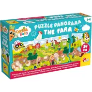 Carotina Baby: Panorama-Babypuzzle 24-teilig – Der Bauernhof – Lisciani