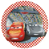 Cars Rennstrecken-Party Pappteller 8er-Set