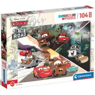 Cars auf der Straße 104-teiliges Maxi Supercolor Puzzle - Clementoni