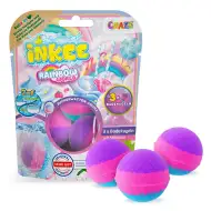 Craze Inkee: Regenbogenfarbene, vegane Badebomben im 3er-Pack
