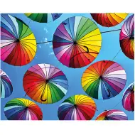 Diamantmalerei: Regenschirm-Diamantmalset 40x50 cm