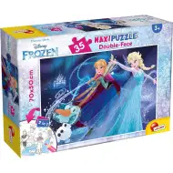 Die Eiskönigin 2-in-1 Maxi-Puzzle mit 35 Teilen und Malvorlage, 70x50 cm – Lisciani