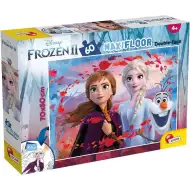 Die Eiskönigin 2-in-1 Maxi-Puzzle mit 60 Teilen und Malvorlage 70x50cm – Lisciani