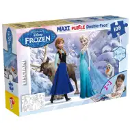 Die Eiskönigin 2-in-1 Puzzle und Malbuch mit 108 Teilen, 70x50 cm – Lisciani