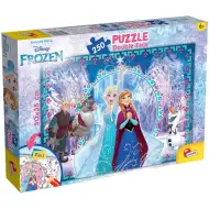 Die Eiskönigin 2-in-1 Puzzle und Malset mit 250 Teilen, 50x35cm – Lisciani