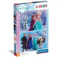 Die Eiskönigin Magisches Abenteuer 2x20 Teile Supercolor Puzzle - Clementoni
