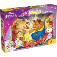 Die Schöne und das Biest 2-in-1 Puzzle und Malset mit 108 Teilen, 50x35 cm – Lisciani