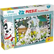 Disney 101 Dalmatiner 2-in-1 Puzzle und Malset mit 24 Teilen, 50x35cm – Lisciani