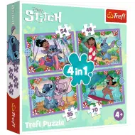 Disney+Lilo&amp;Stitch verrückter Tag 4-in-1 Puzzle-Set - Trefl