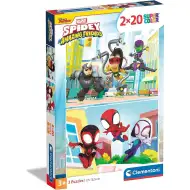 Disney+Spidey 2x20-teilige Supercolor Puzzle - Clementoni