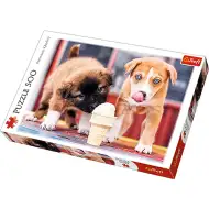 Eis essende Welpen 500-teiliges Premium-Puzzle - Trefl
