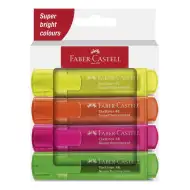 Faber-Castell: 1546 Neon fluoreszierend 4er-Set Textmarker
