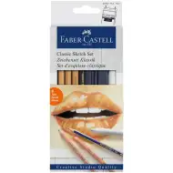 Faber-Castell: Monochrom Skizzenbleistift-Set, 8-teilig