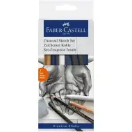 Faber-Castell: Zeichenkohle Skizzen-Set, 7-teilig