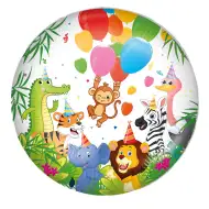 Geburtstags-Folienballon – Fröhliches Tiermuster 46cm