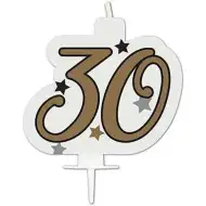 Geburtstagszahlenkerze - Zahl 30