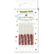 Gedrehte Geburtstagskerzen 10er-Set