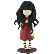 Gorjuss Spielzeugfigur im bordeauxfarbenen Kleid