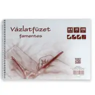 Holzfreies Spiral-Skizzenbuch B/5, 32 Seiten, 120g