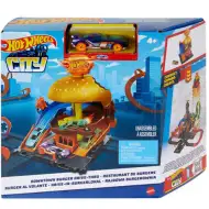 Hot Wheels City Innenstadt-Autohamburgerbahn-Set - Mattel