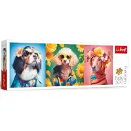 Hundemodenschau Panorama Puzzle 500 Teile - Trefl