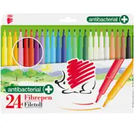 ICO: Antibakterielle bunte 24-teilige Filzstift-Set