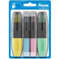 ICO: Focus Pastellfarbene Textmarker 4er-Set