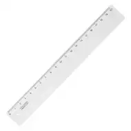 ICO: durchsichtiges Lineal 20 cm