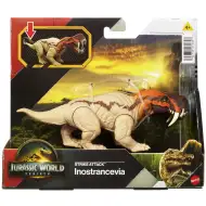 Jurassic World: Wiedergeburt Strike Attack Inostrancevia angreifende Dinosaurier-Figur – Mattel