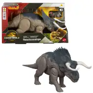 Jurassic World: Wiedergeburt Wild Roar Nasutoceratops Angriffs-Dinosaurier-Figur – Mattel