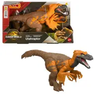 Jurassic World: Wiedergeburt Wild Roar Utahraptor Angriffs-Dinosaurier-Figur – Mattel