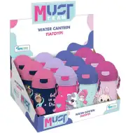 Luna: Must Team Trinkflasche mit mädchenhaftem Muster, verschiedene Ausführungen, 500 ml, 1 Stück